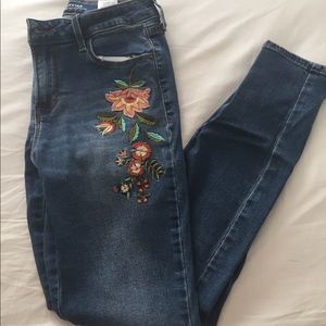 Old navy embroidered jeans